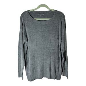 Barefoot Dreams Cozy Chic Ultra Lite Dockside Pullover In Grey Size Large